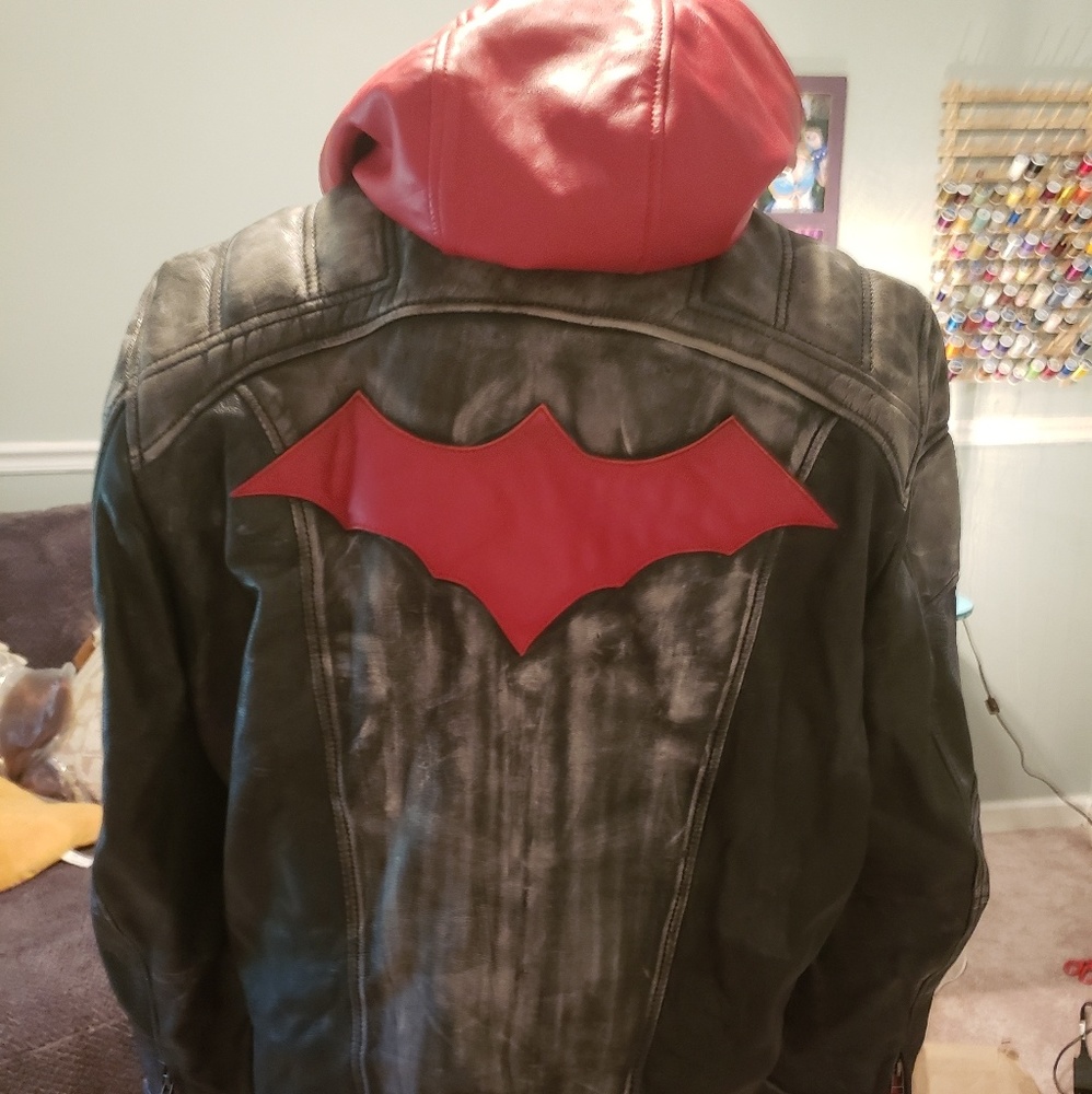 Red Hood Leather Jacket